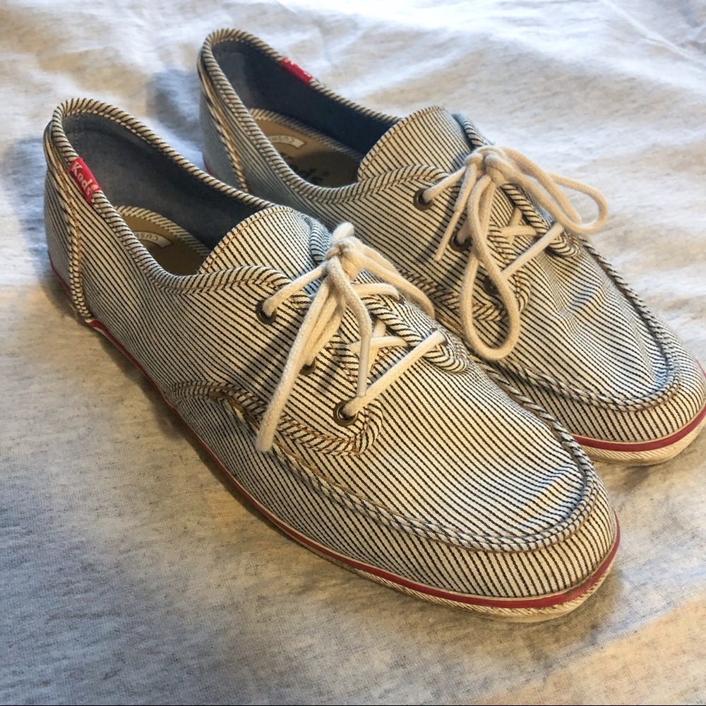 Keds Pinstripe Boat Style Shoe